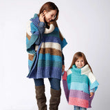 Free Mom and Me Crochet Ponchos Pattern