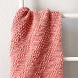 Free Crochet Diagonal Stripes Baby Blanket Pattern