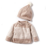 Modèle gratuit de pull et de chapeau en tricot Wee Stripes