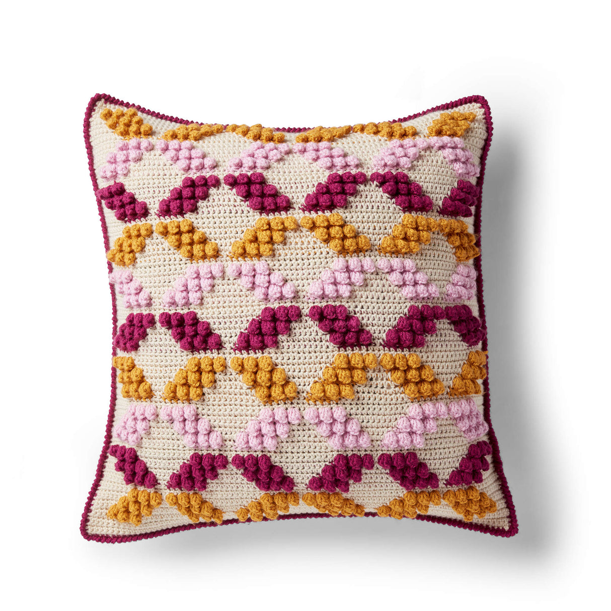 Free Geo Pop Crochet Pillow Pattern