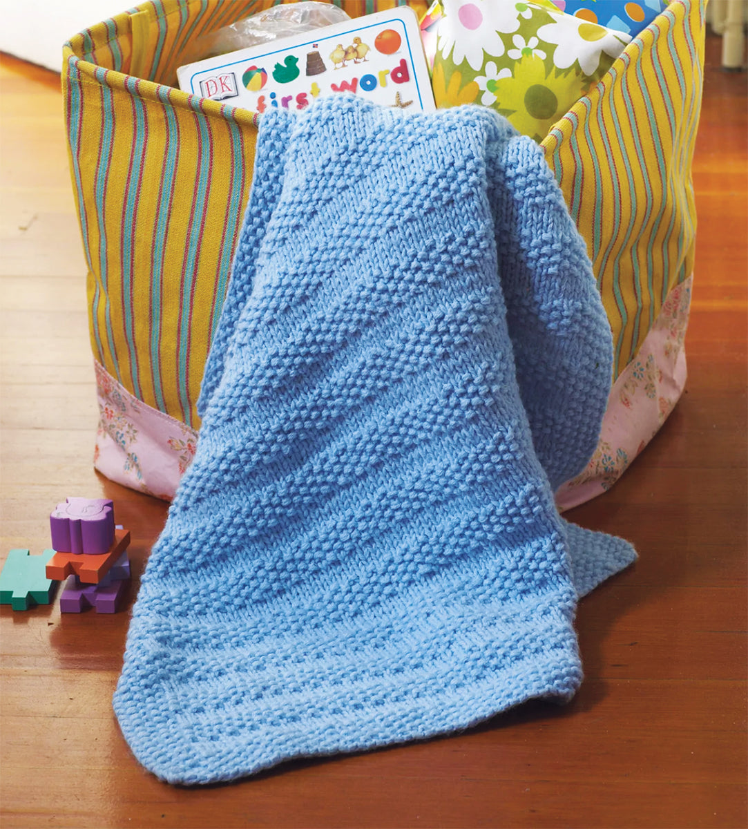 Seed Stitch Baby Blanket