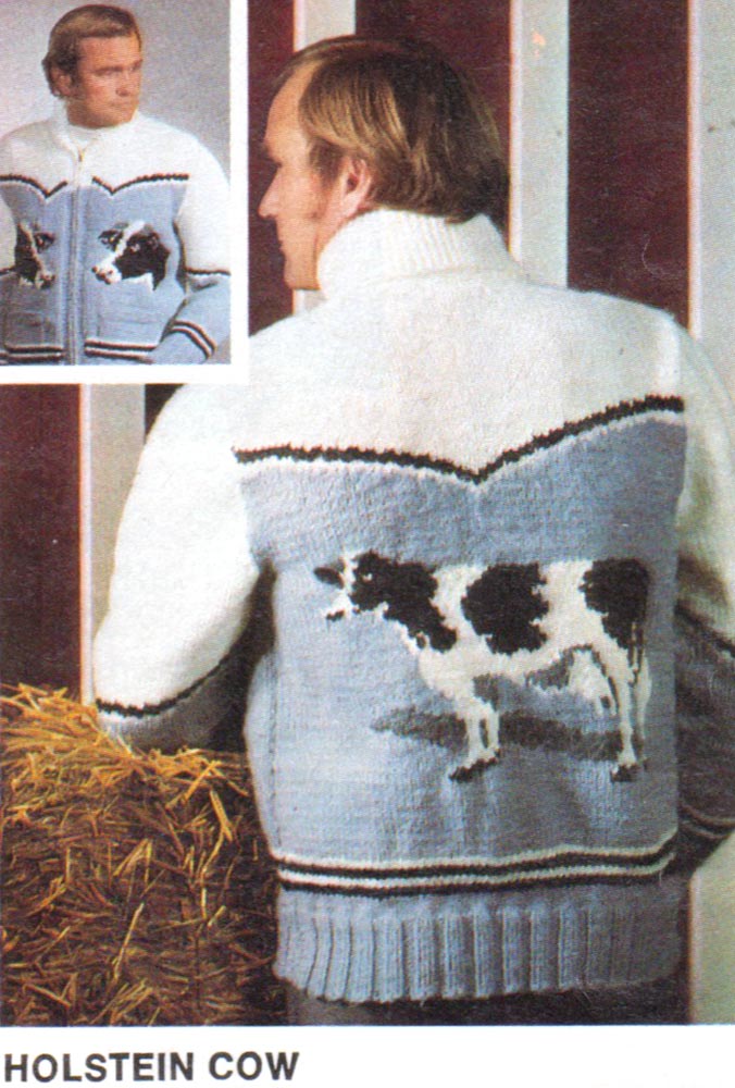 Modèle de cardigan de vache Holstein