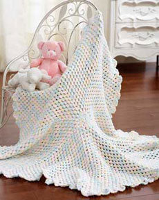 Modèle de crochet de couverture ronde pour bébé gratuit