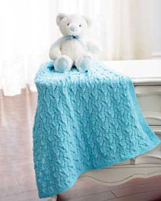 Free Staggered Squares Blanket Knit Pattern