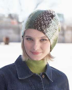 Free Vertical Striped Hat Knit Pattern