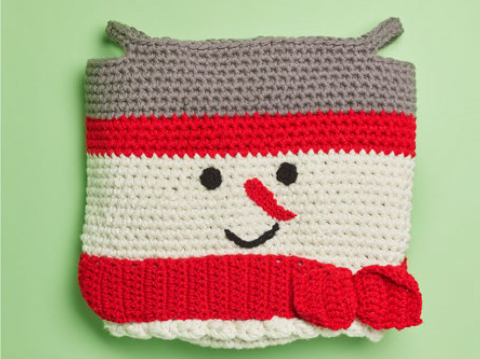 Modèle de panier de bonhomme de neige gratuit