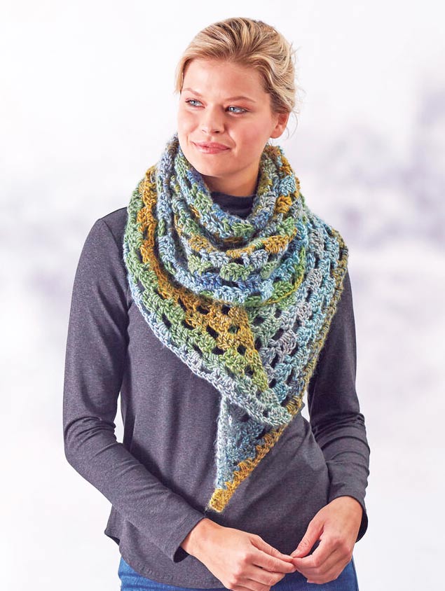 Free Relax and Unwind Shawl Pattern