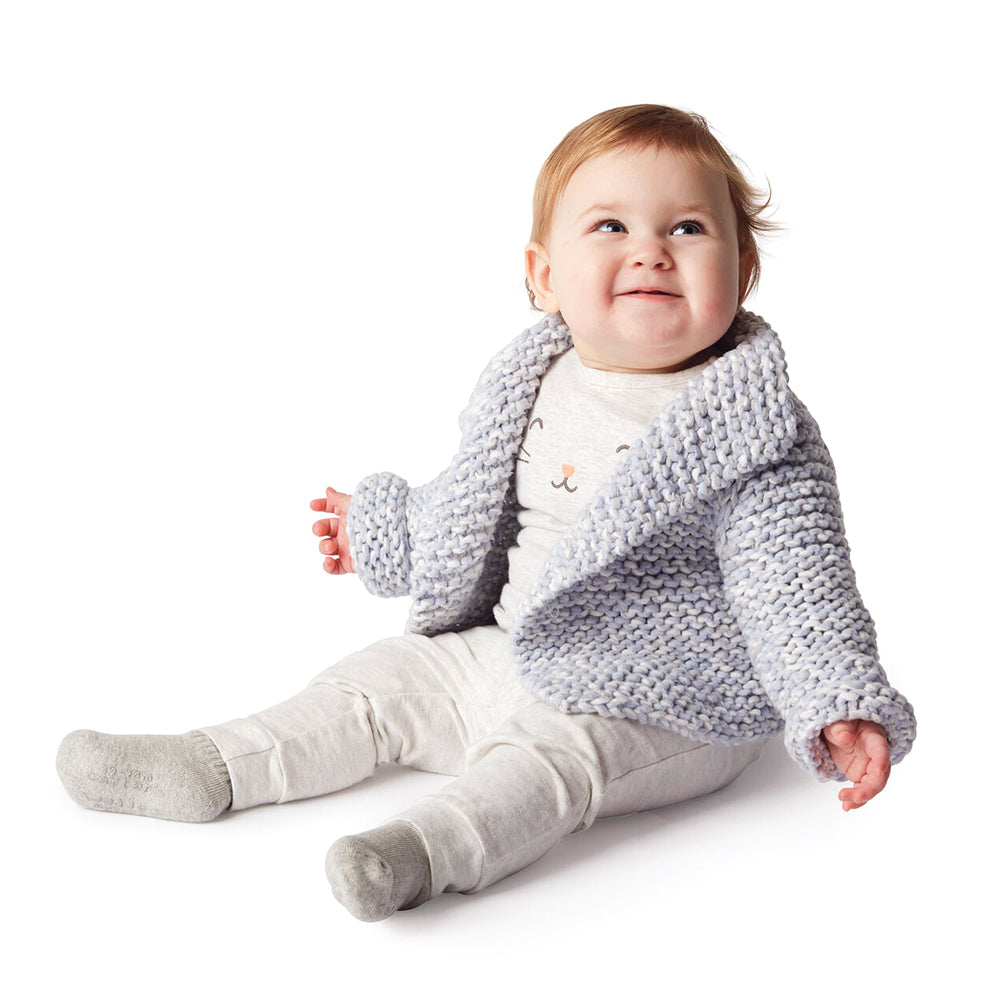 Modèle de cardigan en tricot gratuit pour bébé