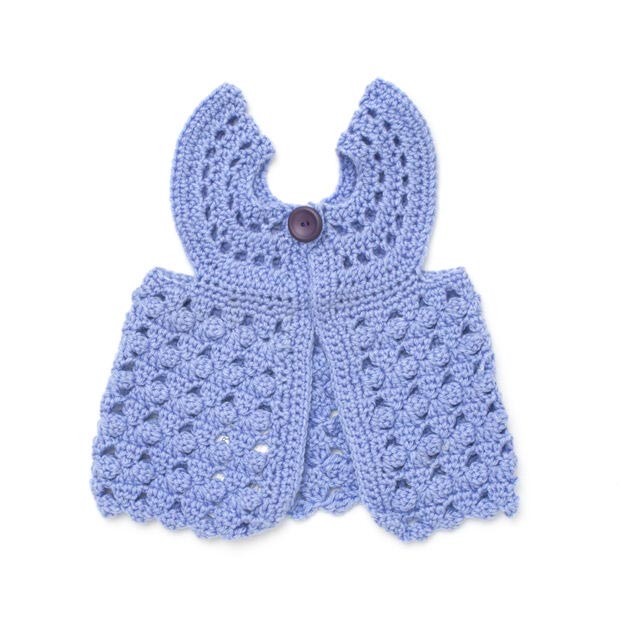 Modèle gratuit de gilet pour bébé Flutter-bye