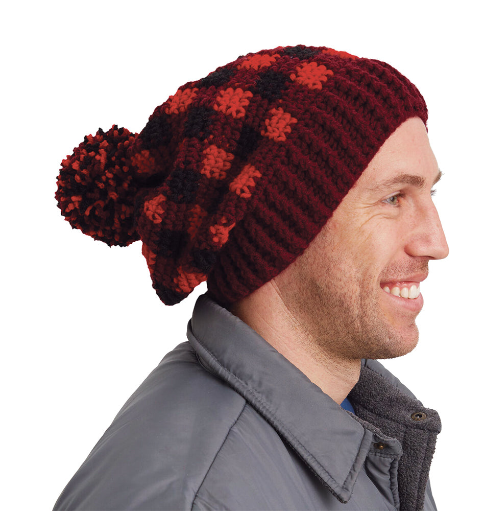 Free Buffalo Plaid Hat for Him Pattern