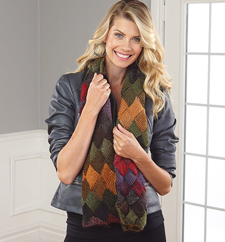 Free Milan Entralac Scarf Pattern