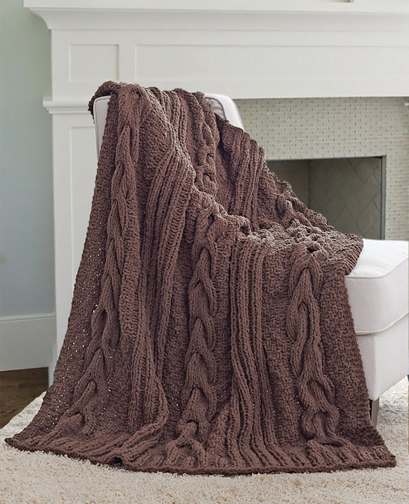 Free Horseshoe Cable Blanket Pattern