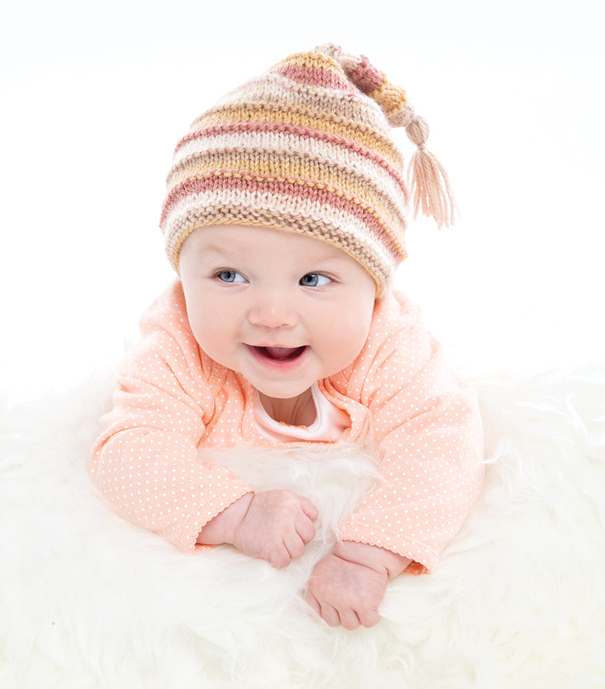 Patron gratuit de bonnet en paille de soie - Taille enfant (14,5")