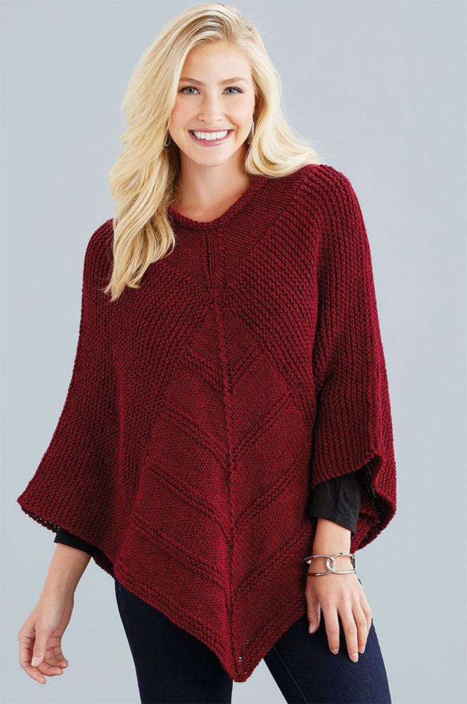 Free Mitered Diamond Poncho Pattern