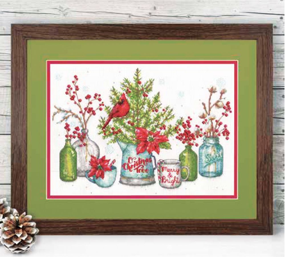 Birds & Berries Counted Cross Stitch Kit