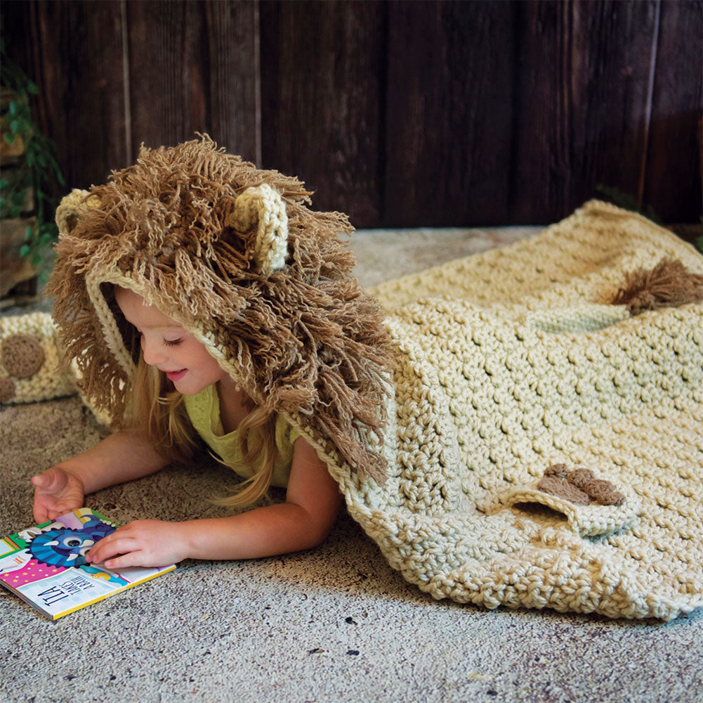 Hooded Lion Blanket