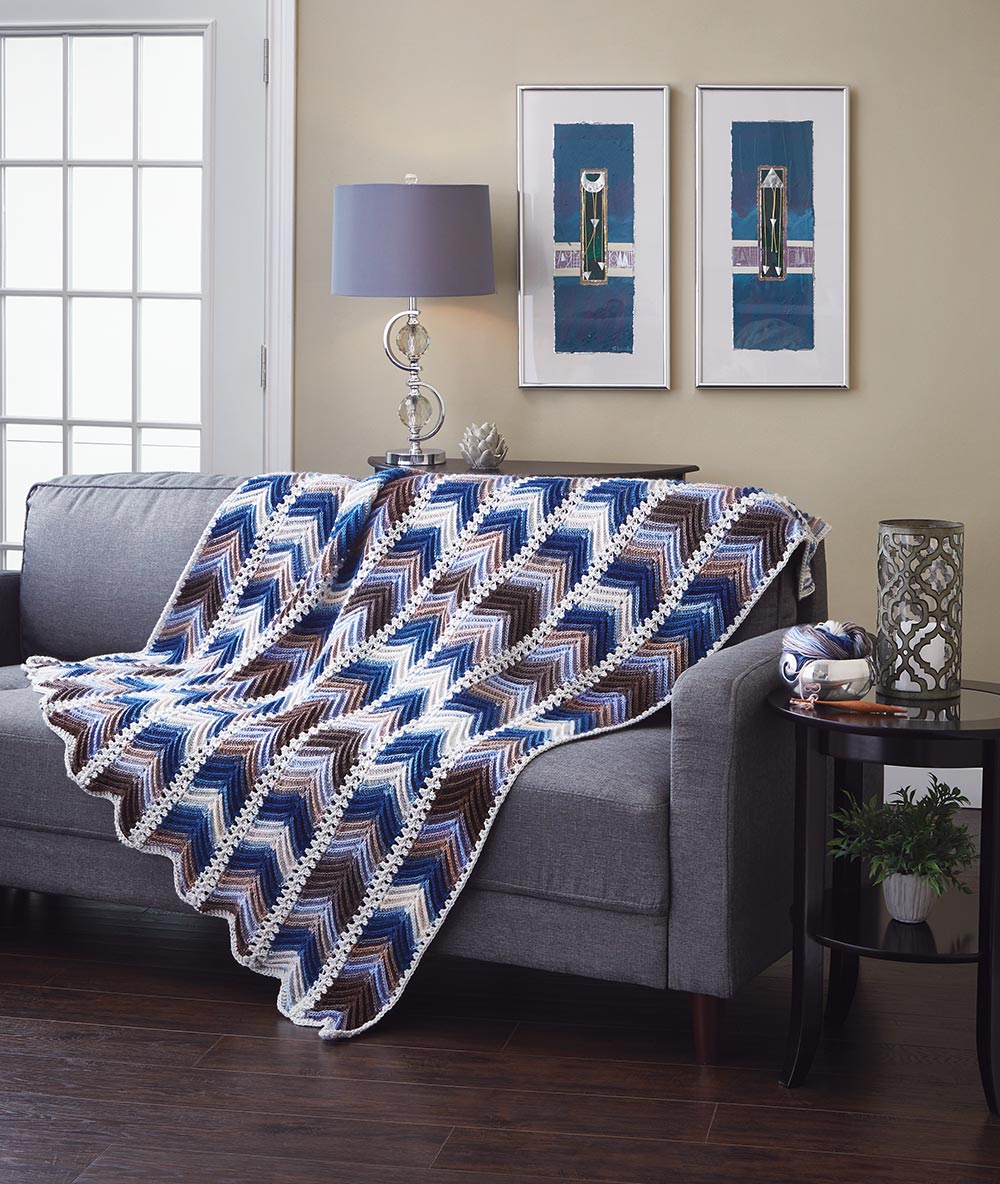 Chevron Panels Throw