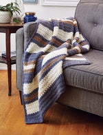 Crocheted Stripes Throw