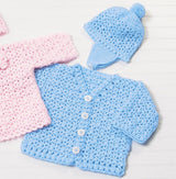 Ensemble Cardigan Col V à Pompon - 6 mois