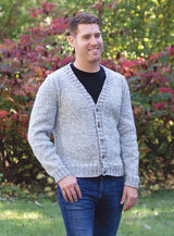 Cardigan à col en V Ragg pour hommes