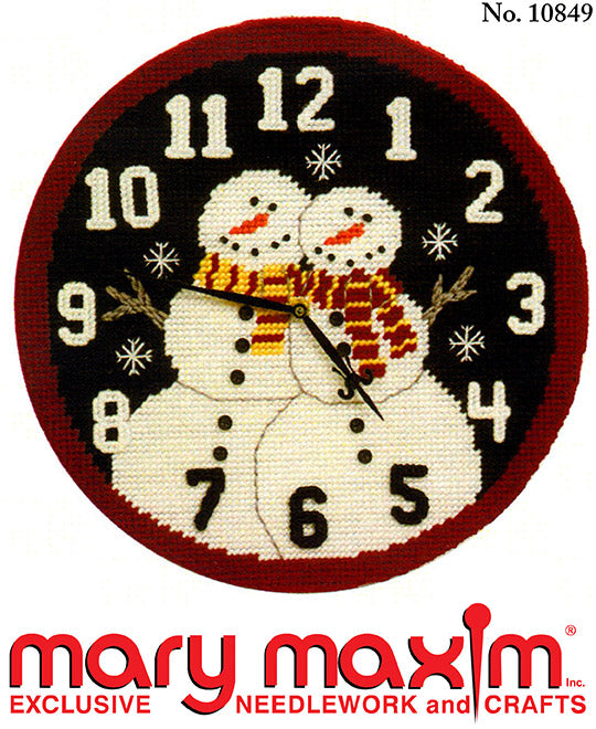 Modèle d'horloge de neige