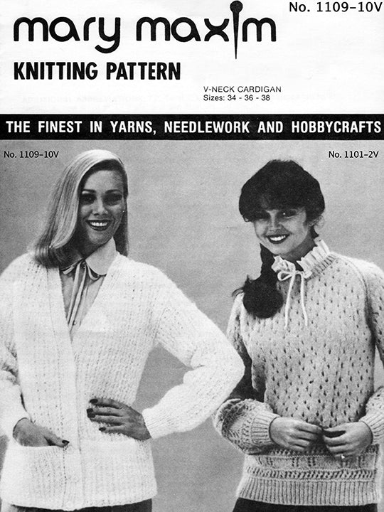 V-Neck Cardigan Pattern