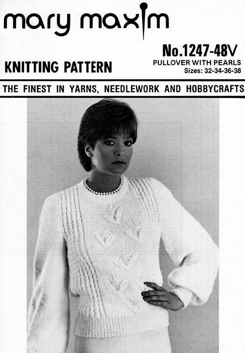 Pullover with Pearls Pattern