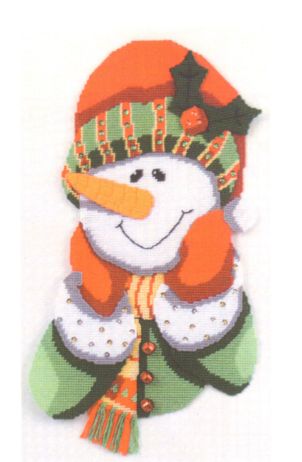 Holly Jolly Snowman Pattern