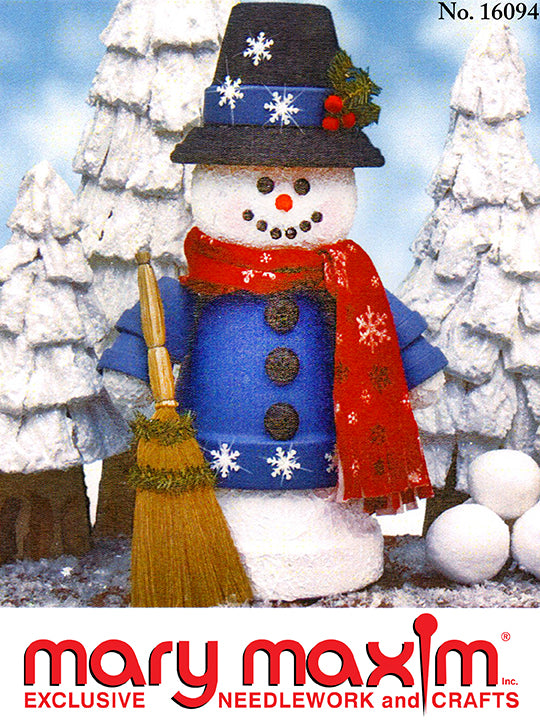 Clay Pot Snowman Pattern Mary Maxim Ltd   Pdl16094 