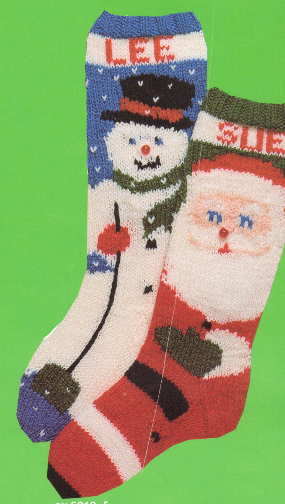 Patron de chaussettes Père Noël et bonhomme de neige