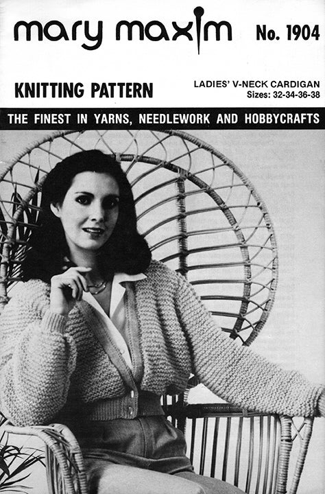 Ladies' V-Neck Cardigan Pattern