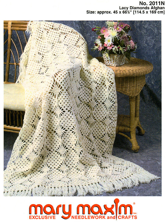 Lacy Diamonds Afghan Pattern