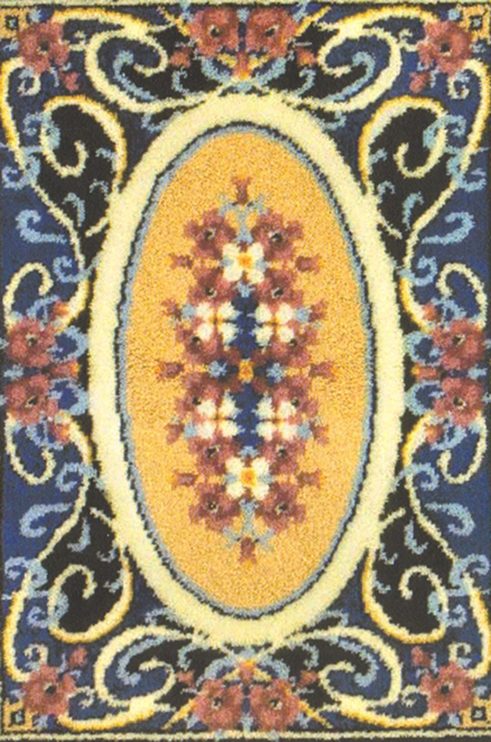 Floral Treasure Latch Hook Rug Pattern