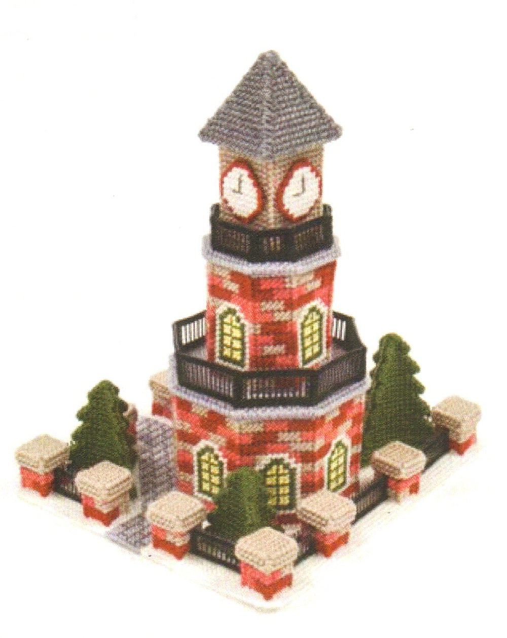 Plastic Canvas Clock Tower Pattern