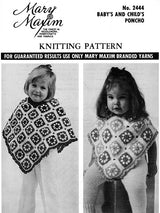 Baby's and Child's Granny Square Poncho Pattern