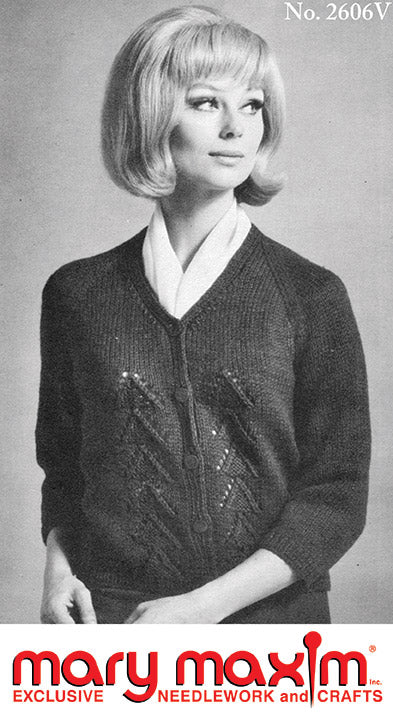 Ladies' V-Neck Cardigan Pattern