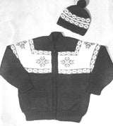 Patron de cardigan et tuque pour homme ou femme