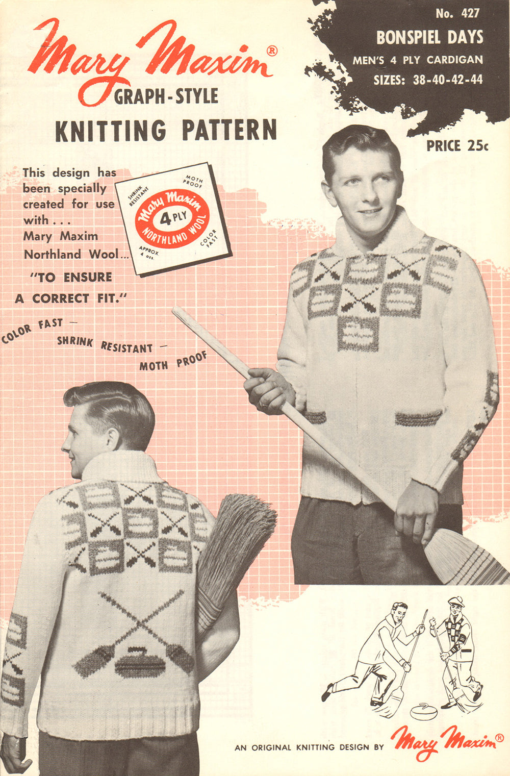 Bonspiel Days Men's Cardigan Pattern