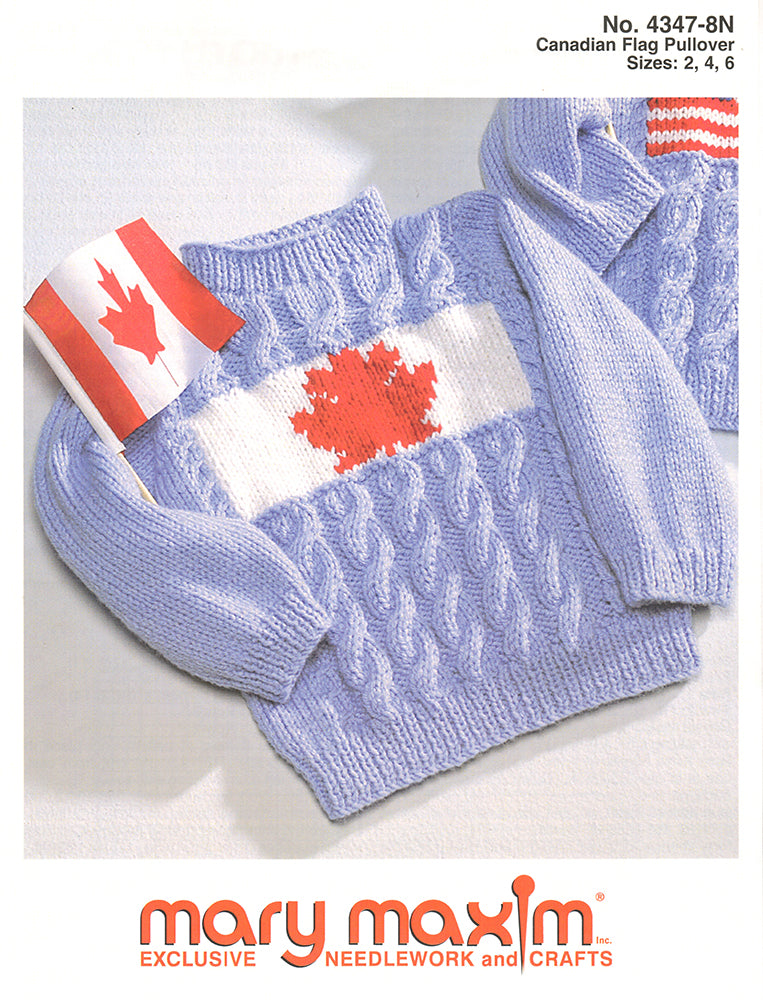 Modèle de pull avec le drapeau canadien