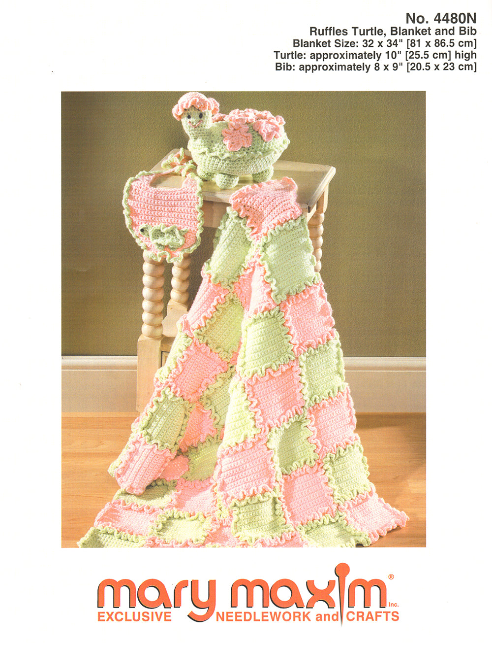 Ruffles all around crochet baby blanket sale