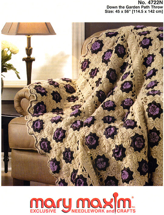 Down the Garden Path Throw Pattern