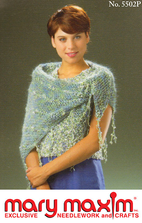 Free Shawl with Fringe Pattern