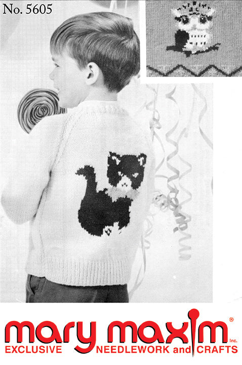 Modèle de cardigan hibou