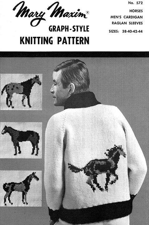 Modèle de cardigan de chevaux