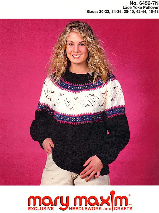 Lace Yoke Pullover Pattern