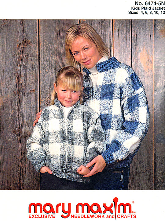 Patron de veste à carreaux pour enfants