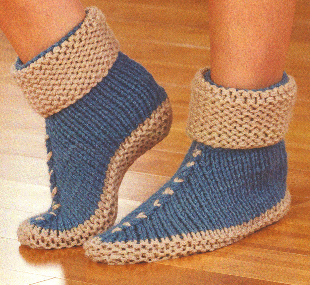 Crafty patti knitted discount slippers