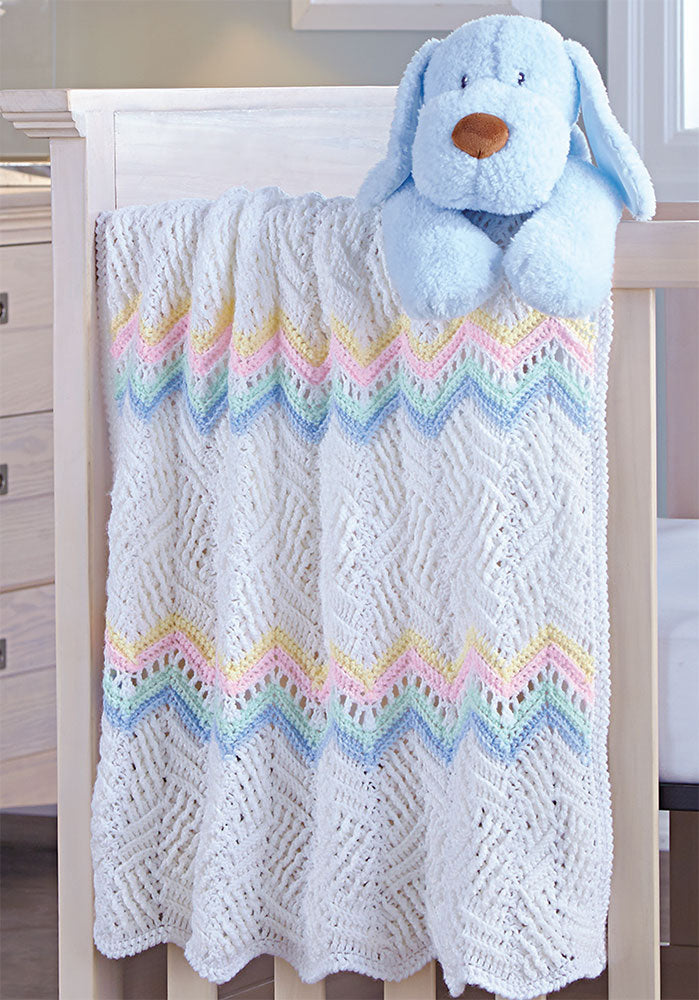 Rippled Blocks Blanket Pattern